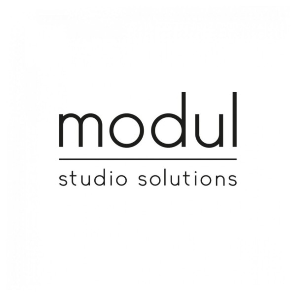 modul Studio Chair and Footstool, Black and Grey