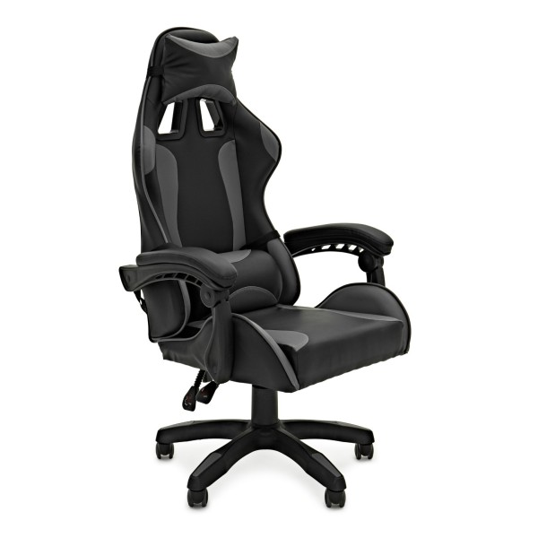 modul Studio Chair and Footstool, Black and Grey