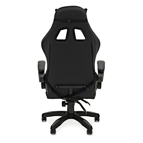 modul Studio Chair and Footstool, Black and Grey