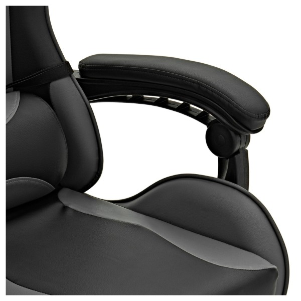 modul Studio Chair and Footstool, Black and Grey