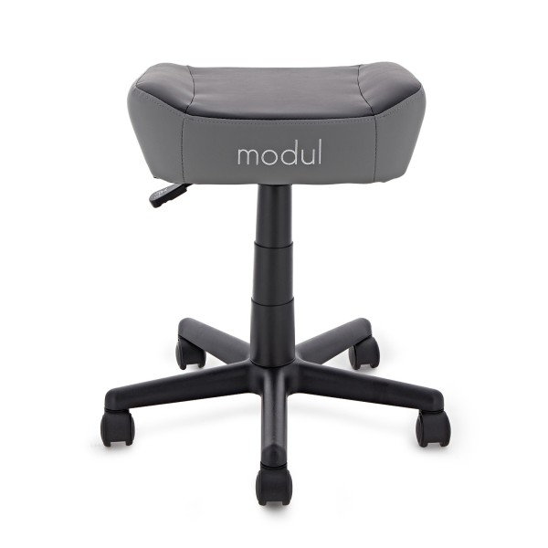 modul Studio Chair and Footstool, Black and Grey