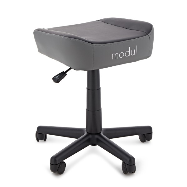 modul Studio Chair and Footstool, Black and Grey