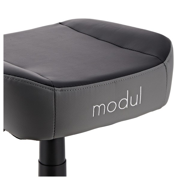 modul Studio Chair and Footstool, Black and Grey