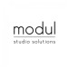 modul Studio Chair and Footstool, Black and Grey