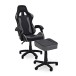 modul Studio Chair and Footstool, Black and Grey