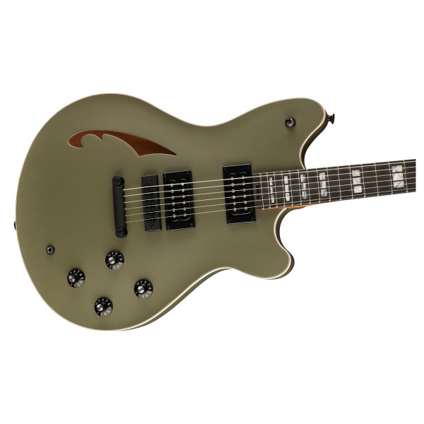 EVH SA-126 Special, Ebony Fingerboard, Matte Army Drab - body detail