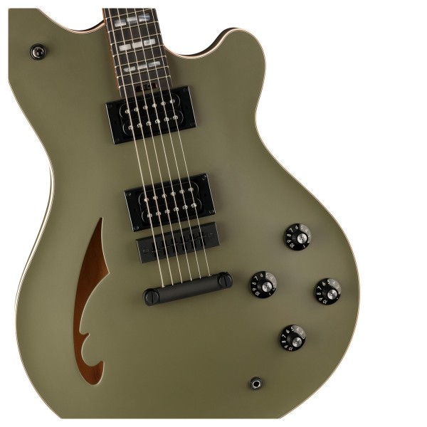 EVH SA-126 Special, Ebony Fingerboard, Matte Army Drab - close up