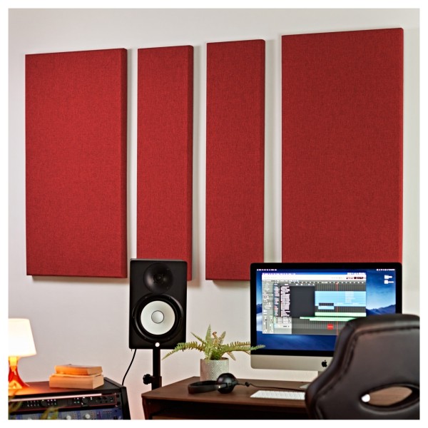 Imperative Acoustics StudioPANEL Acoustic Panel 1200 x 600 x 25mm Red, 2 Pack
