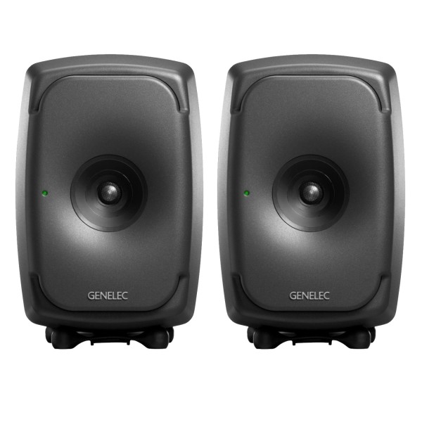 Genelec 8341APM Professional Studio Monitor Grey, Pair - Bundle
