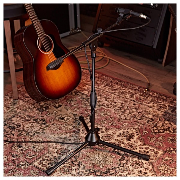 Trojan Pro Short Mic Stand with Telescopic Boom