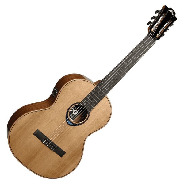 Lag Bluewave 2 Travel Electro Acoustic Guitar Angle