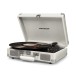 Crosley Cruiser Deluxe Record Player, White Sand - Angled (Vinyl Not Included)