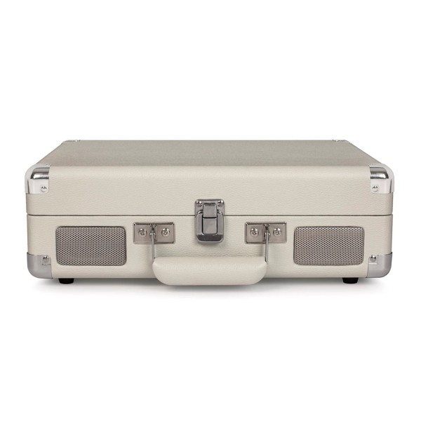 Crosley Cruiser Deluxe Bluetooth Record Player, White Sand - 