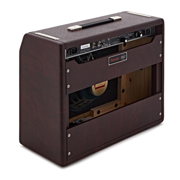 Fender FSR Tone Master Princeton Reverb with Jensen C10R Speaker, Wine - back angled shot