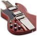 Epiphone 1964 SG Standard Maestro Vibrola Reissue Left Handed, Cherry Red - Vibrola bridge