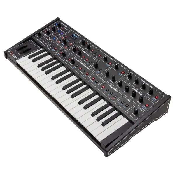 Sequential Fourm Compact Analog Synthesizer - Angled