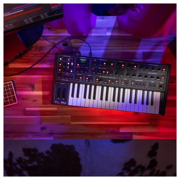 Sequential Fourm 4-Voice Analog Synthesizer - Lifestyle