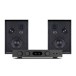 Wharfedale Super Denton Speakers with Audiolab 6000A MKII Integrated Amplifier, Black