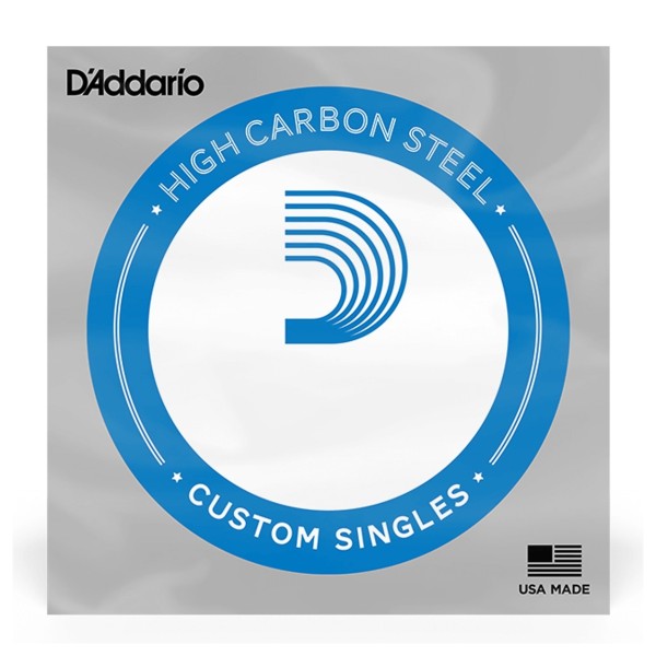 D'Addario PL011 Plain Steel Acoustic/Electric Single String, 11, 5 Pack