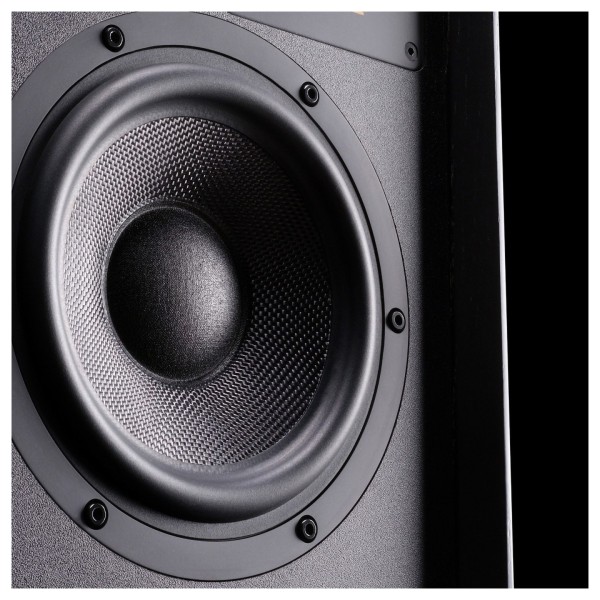 Wharfedale Super Denton Speakers with Audiolab 6000A MKII Integrated Amplifier, Black - driver 