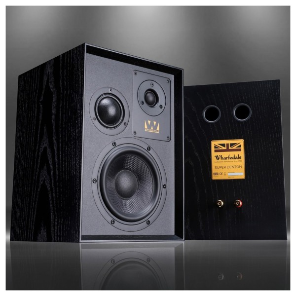 Wharfedale Super Denton Speakers with Audiolab 6000A MKII Integrated Amplifier, Black - lifestyle 1 
