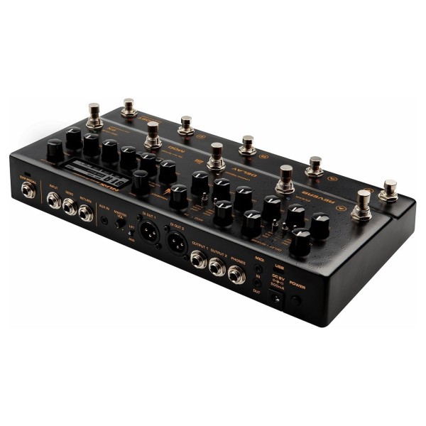NUX Trident Amp Sim Multi-FX Pedal, Rear Angle