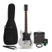 Brooklyn Electric Guitar White, 10W Guitar Amp & Accessory Pack