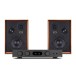 Wharfedale Super Denton Speakers with Audiolab 6000A MKII Integrated Amplifier, Mahogany