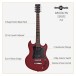 Brooklyn Electric Guitar Red, 10W Guitar Amp & Accessory Pack