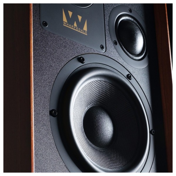 Wharfedale Super Denton Bookshelf Speaker, Mahogany - lifestyle - 2 