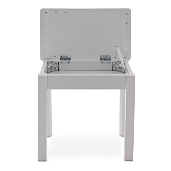 VISION Piano Stool with Storage by Gear4music, White