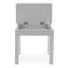 VISION Piano Stool with Storage by Gear4music, White