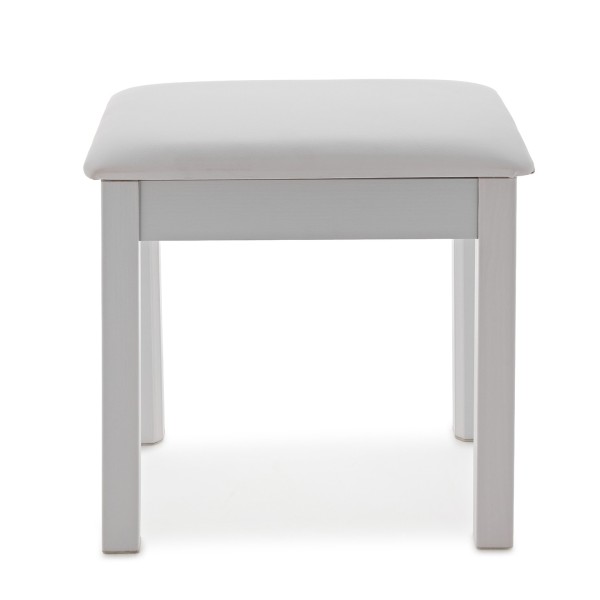 VISION Piano Stool with Storage by Gear4music, White