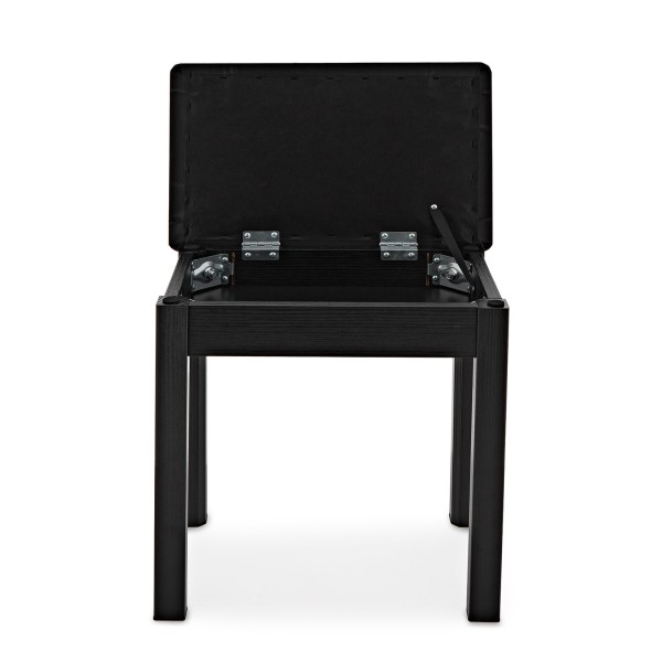 VISION Piano Stool with Storage by Gear4music, Black