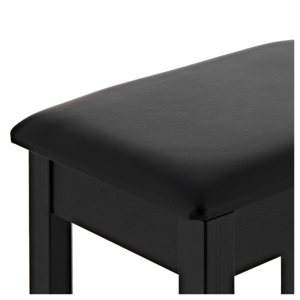 VISION Piano Stool with Storage by Gear4music, Black