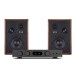 Wharfedale Super Denton Speakers with Audiolab 6000A MKII Integrated Amplifier, Walnut