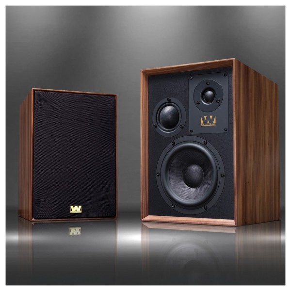 Wharfedale Super Denton Bookshelf Speaker, Walnut - lifestyle - 2