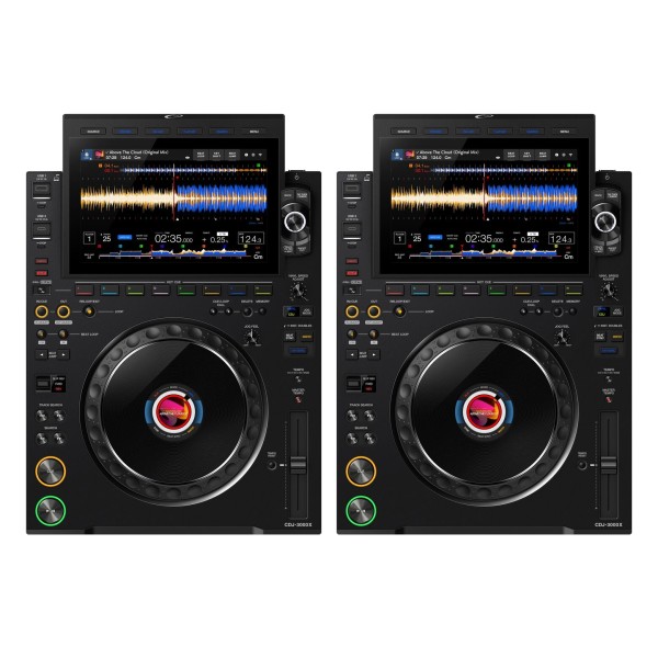 AlphaTheta CDJ-3000X Multi Player, Pair - Bundle