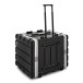 Trojan Pro 10U ABS Wheeled Rack Case