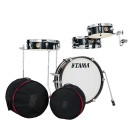 Tama Club-JAM Pancake 18" 4pc Shell Pack w/Bag Set, Hairline Black