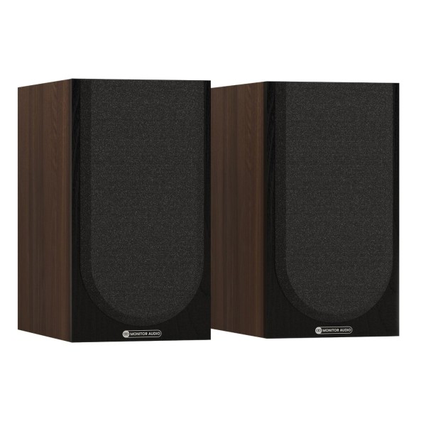 Monitor Audio Bronze 50 7G Bookshelf Speakers (Pair), Walnut - grille