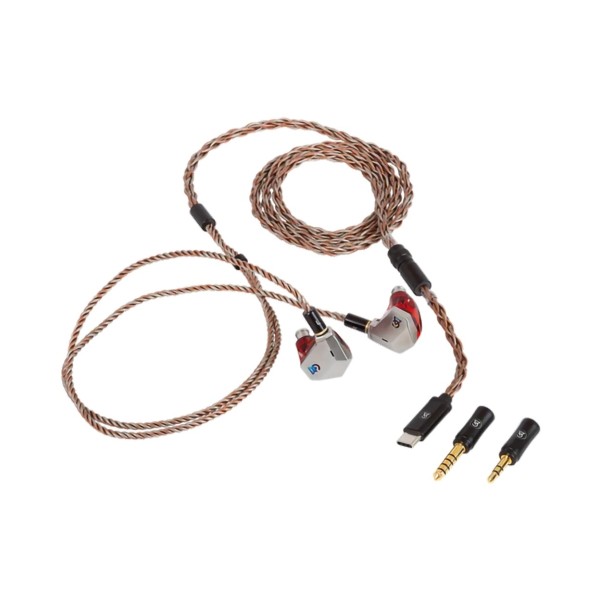 Campfire Audio Grand Luna Premium Planar Magnetic Hybrid In-Ear Monitor - with buds attached 