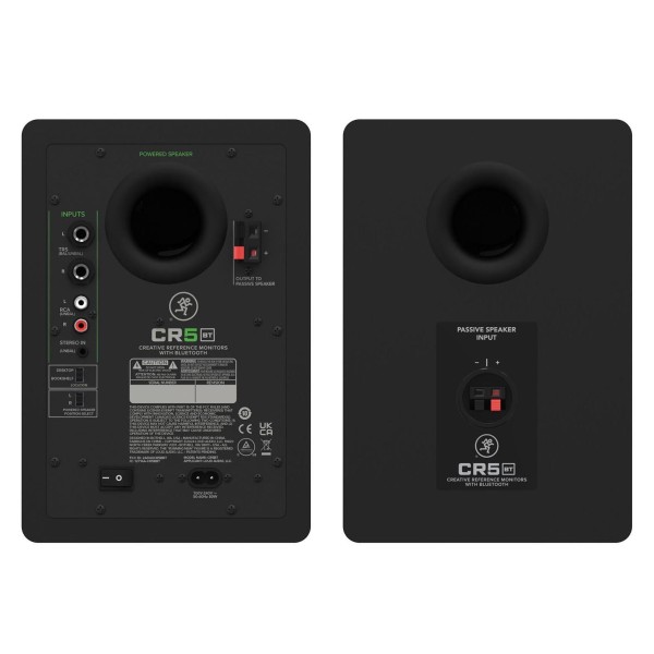 Mackie CR5BT Studio Monitors Rear