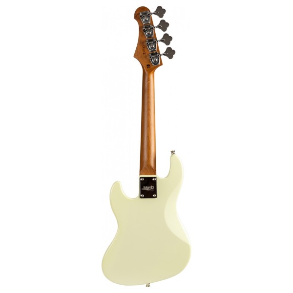 JET JB Travel Bass Guitar, Olympic White - BACK