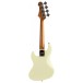 JET JB Travel Bass Guitar, Olympic White - BACK