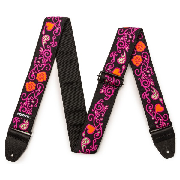 Dunlop Strap - Hendrix Blacklight Monterey Pink