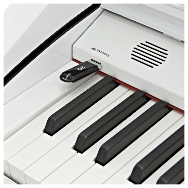 GDP-200 Digital Grand Piano by Gear4music, Gloss White