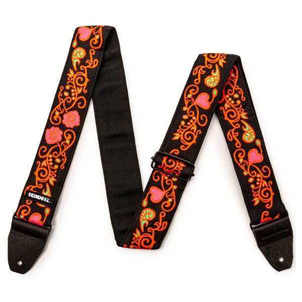 Dunlop Strap - Hendrix Blacklight Monterey Orange