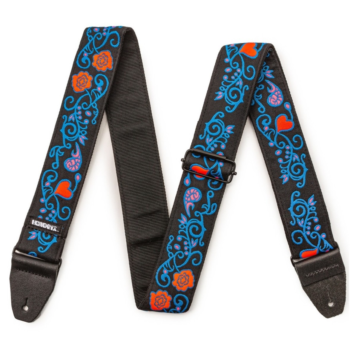 Click to view product details and reviews for Dunlop Strap Jh24 Hendrix Blacklight Monterey Blue.