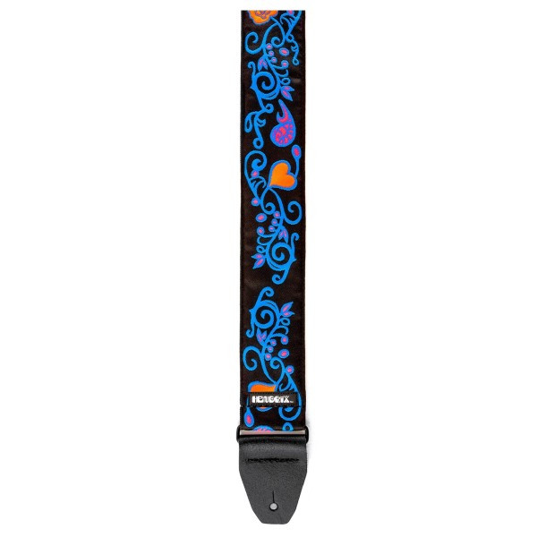 Dunlop Strap - Hendrix Blacklight Monterey Blue - end